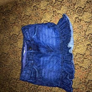 Levi girls blue jean skort